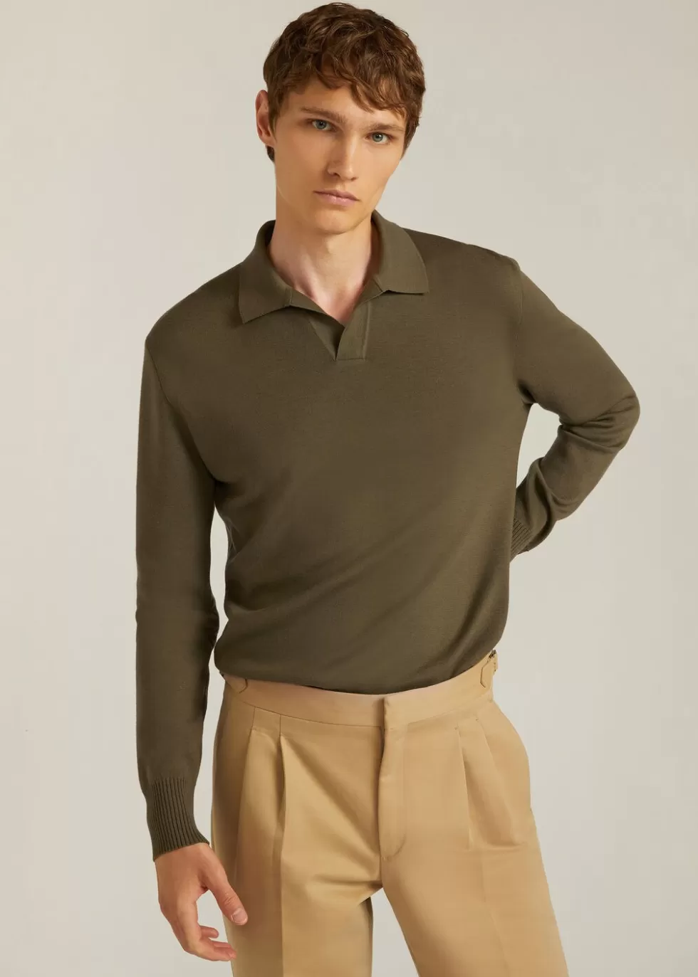 Homme loropiana Maille^Polo Buttonless