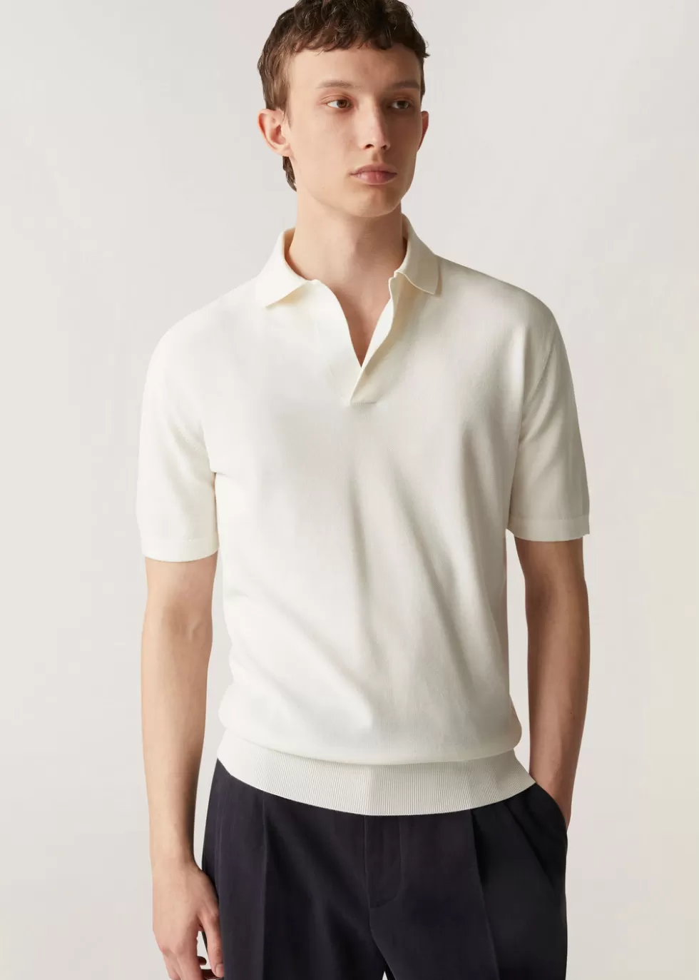 Homme loropiana Maille^Polo Buttonless