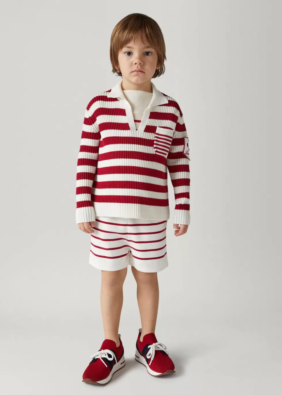 Garçon Loro Piana Ready To Wear^Polo Sailor Stripes