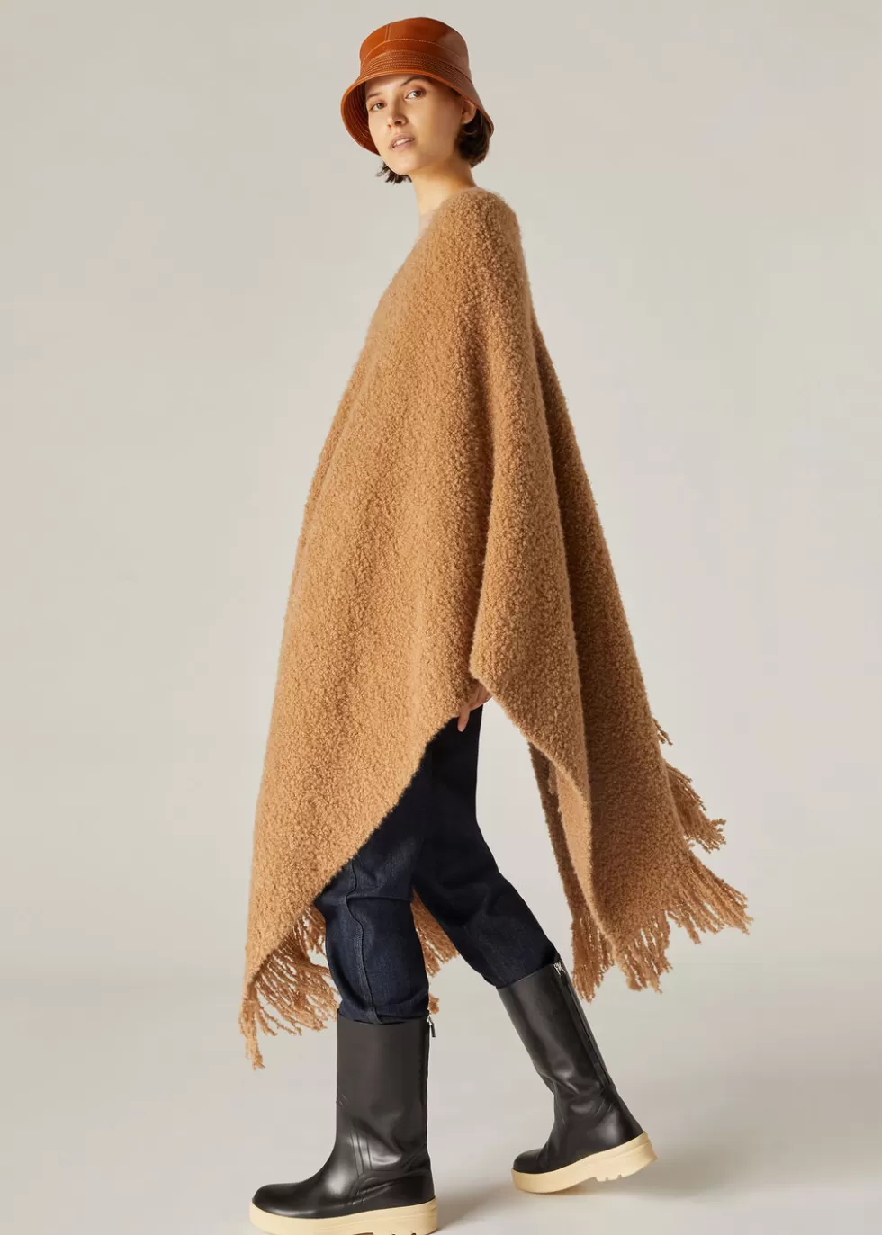 Femme loropiana Manteaux Et Capes^Poncho Fluffy