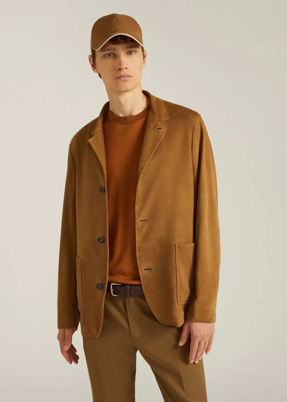 Homme Loro Piana Cuir^Veste Spagna